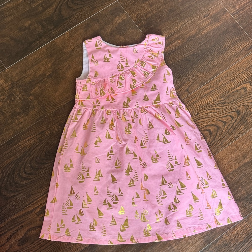 Pink Dress with Gold Sailboat Print
Penelope Mack